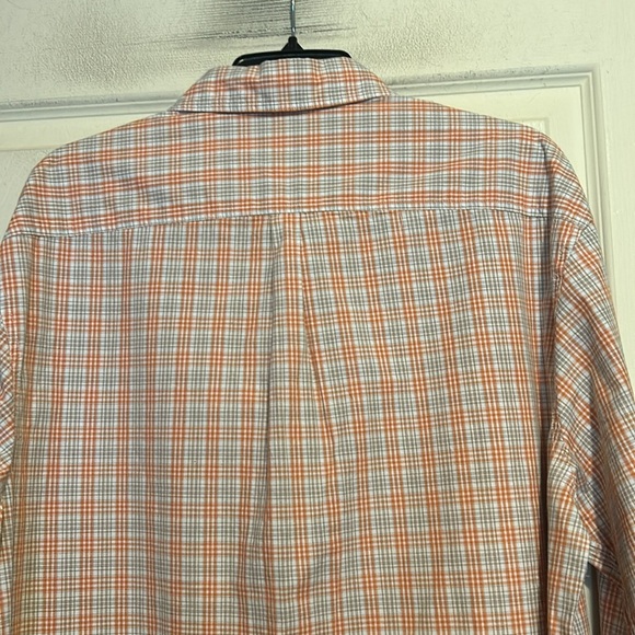 Joseph Abboud Long Sleeve Button Down Shirt Size Large Men’s Beige Orange - Picture 6 of 6